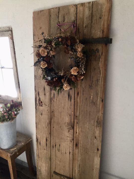 アンティーク ドア 金具付き