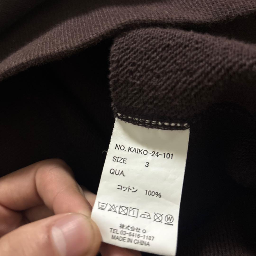 KAIKO Double zip parka \"BROWN\" 3パーカー