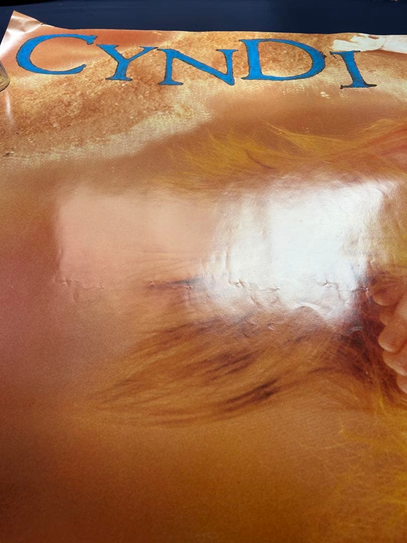 ☆Cyndi Lauper☆超特大駅貼りサイズB0ポスター☆1986年☆当時物☆