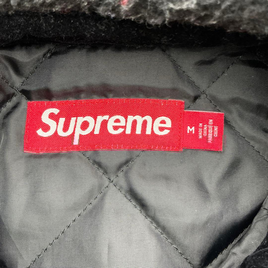 SUPREME 25AW Quilted Lined Hooded ベロアシャツ
