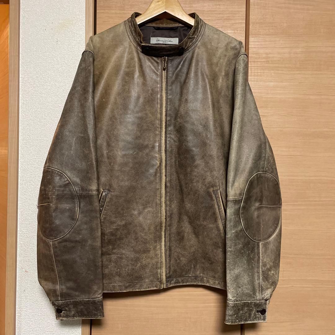 ヴィンテージ加工【インターナショナルギャラリービームス】シングルレザーライダース