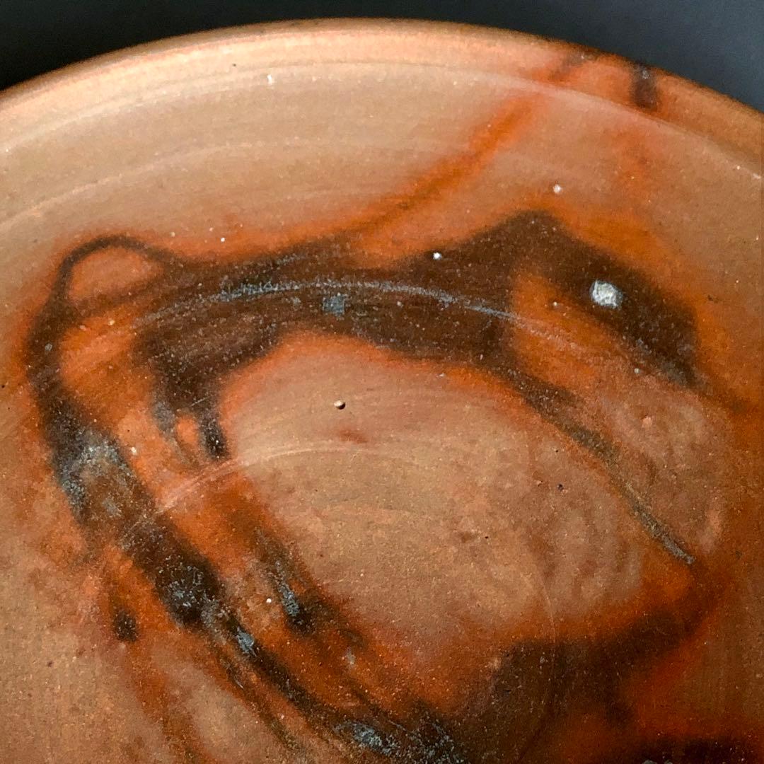 備前焼　火襷八寸皿