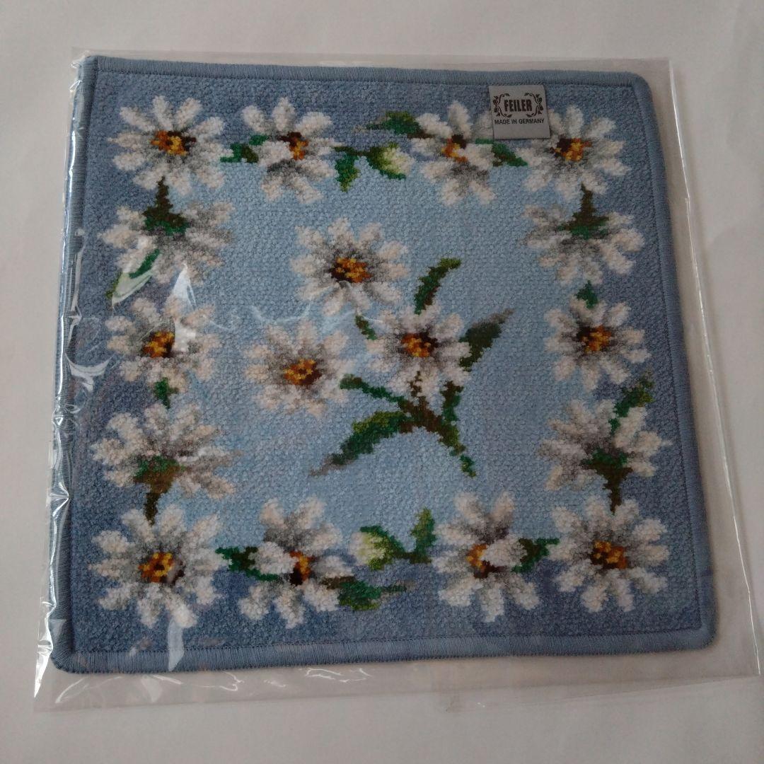 FEILER　フェイラー　ハンカチ　ホワイトマーガレット　リトルツインスター