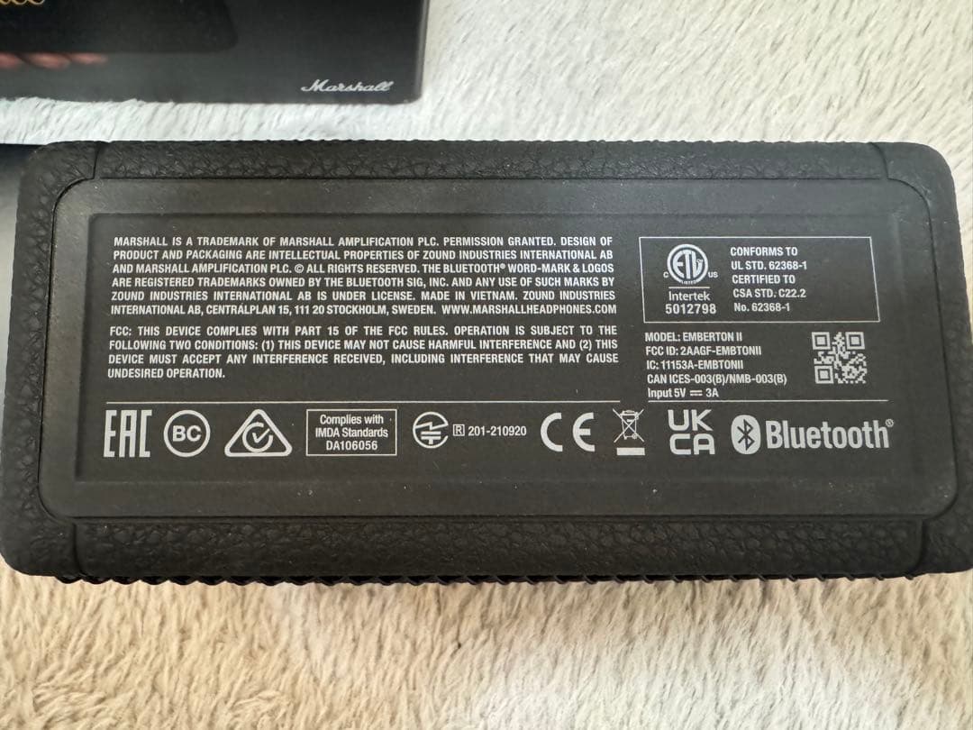 美品　Marshall EMBERTON ii