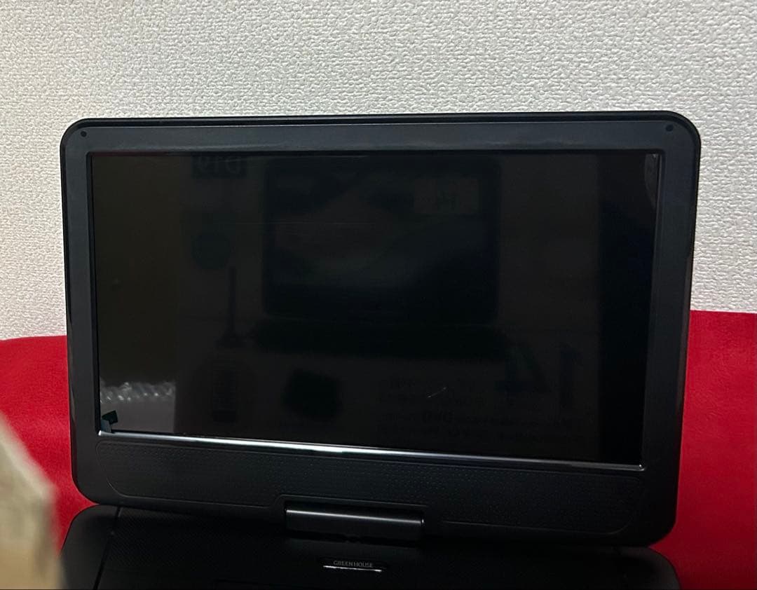 GREENHOUSE ポータブルDVDプレーヤー 14インチ　美品