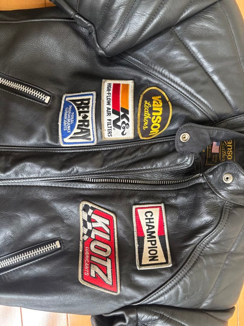 Vanson ライダースジャケット　TC サイズ36