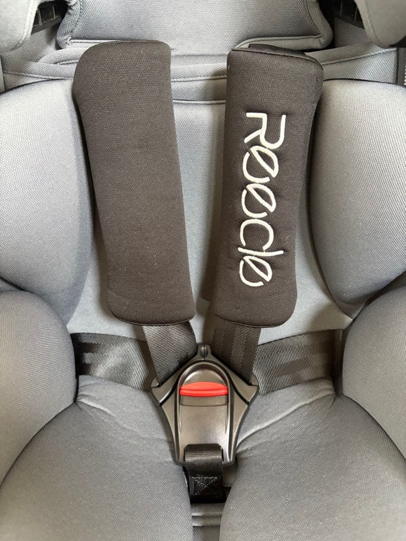 【美品】Reecle チャイルドシート グレー　ジュニアシート　ISOFIX