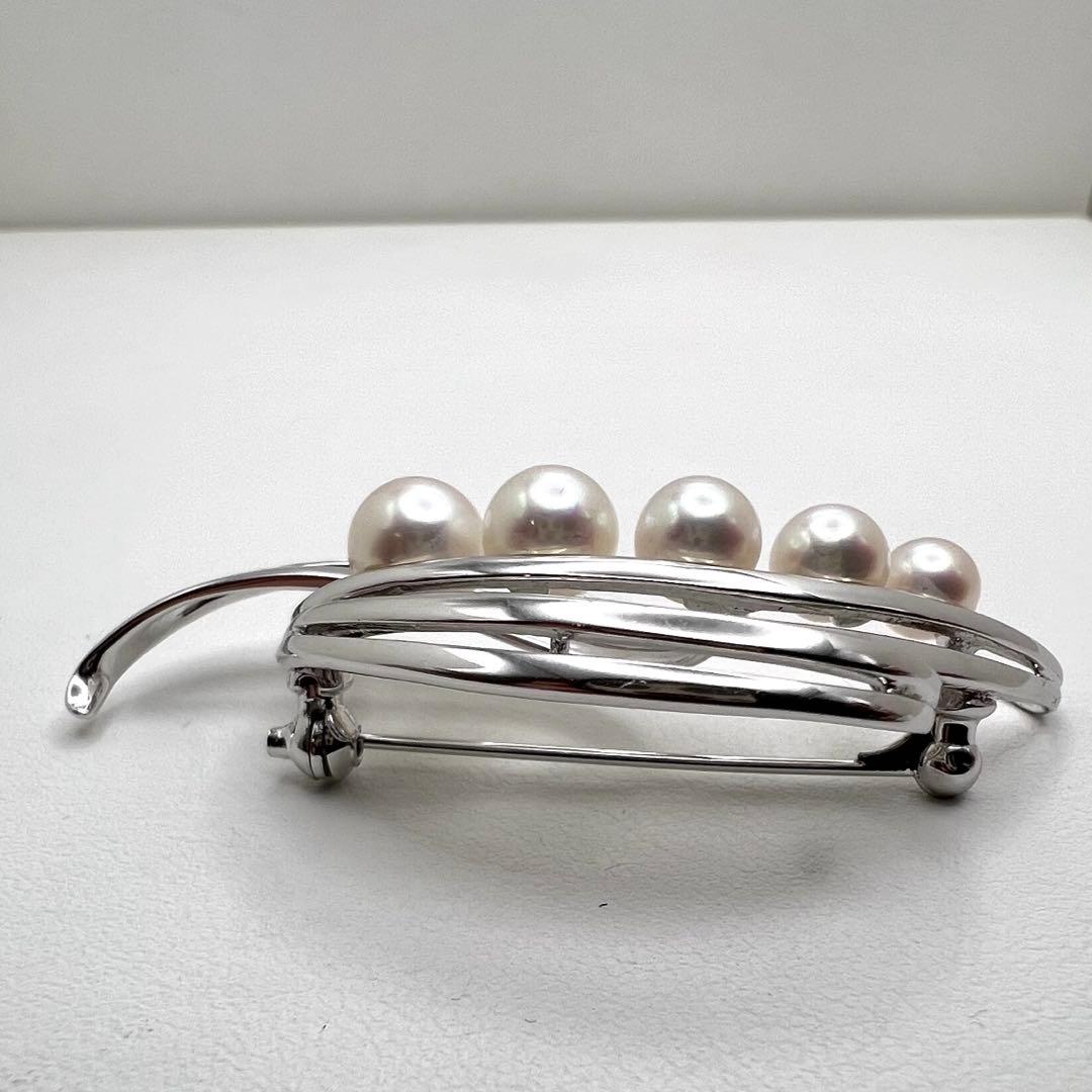y*u様 ミキモト　mikimoto アコヤ真珠　ブローチ　グラデーション　5.