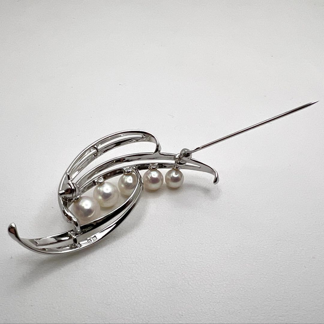 y*u様 ミキモト　mikimoto アコヤ真珠　ブローチ　グラデーション　5.