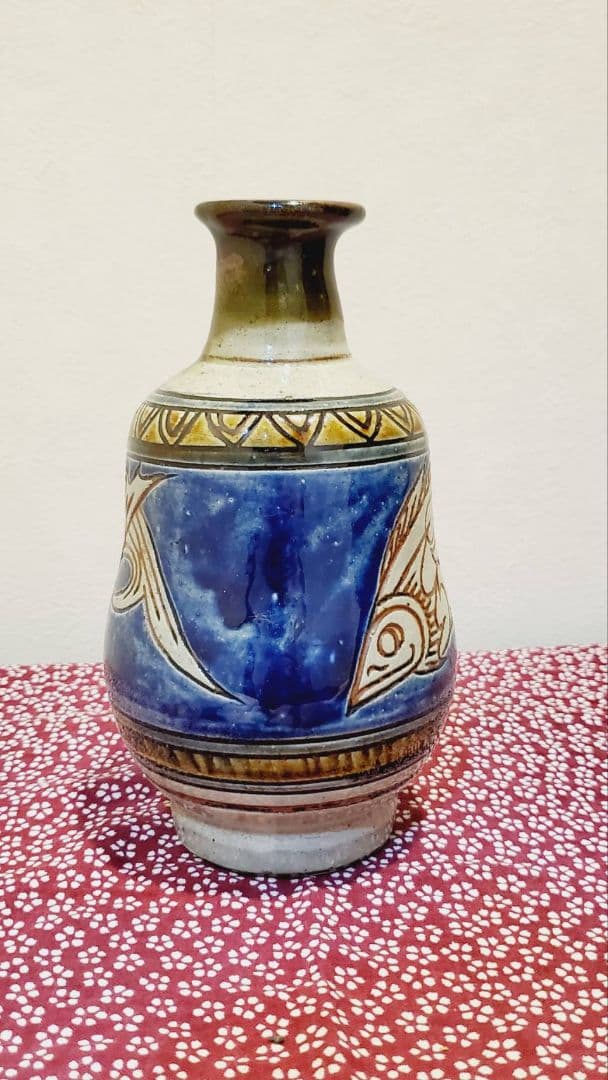 [貴重] 宮城 智 人間国宝金城次郎一門 宮城須美子娘婿 やちむん