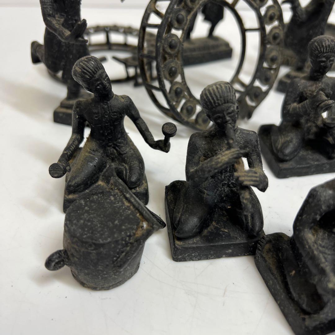 銅器　祭り人物いろいろ　3029g タカチ　東さ7-1223④