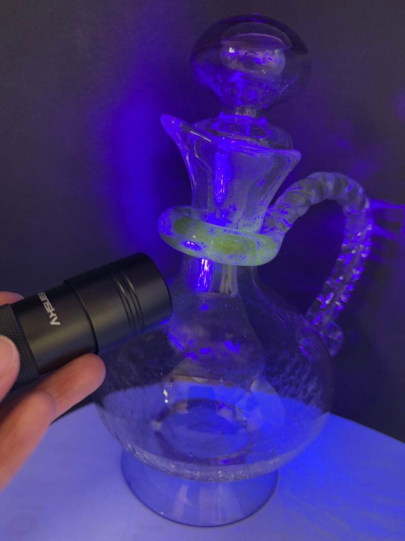 ウランガラス　酒器　水差し　アンティーク　送料込み