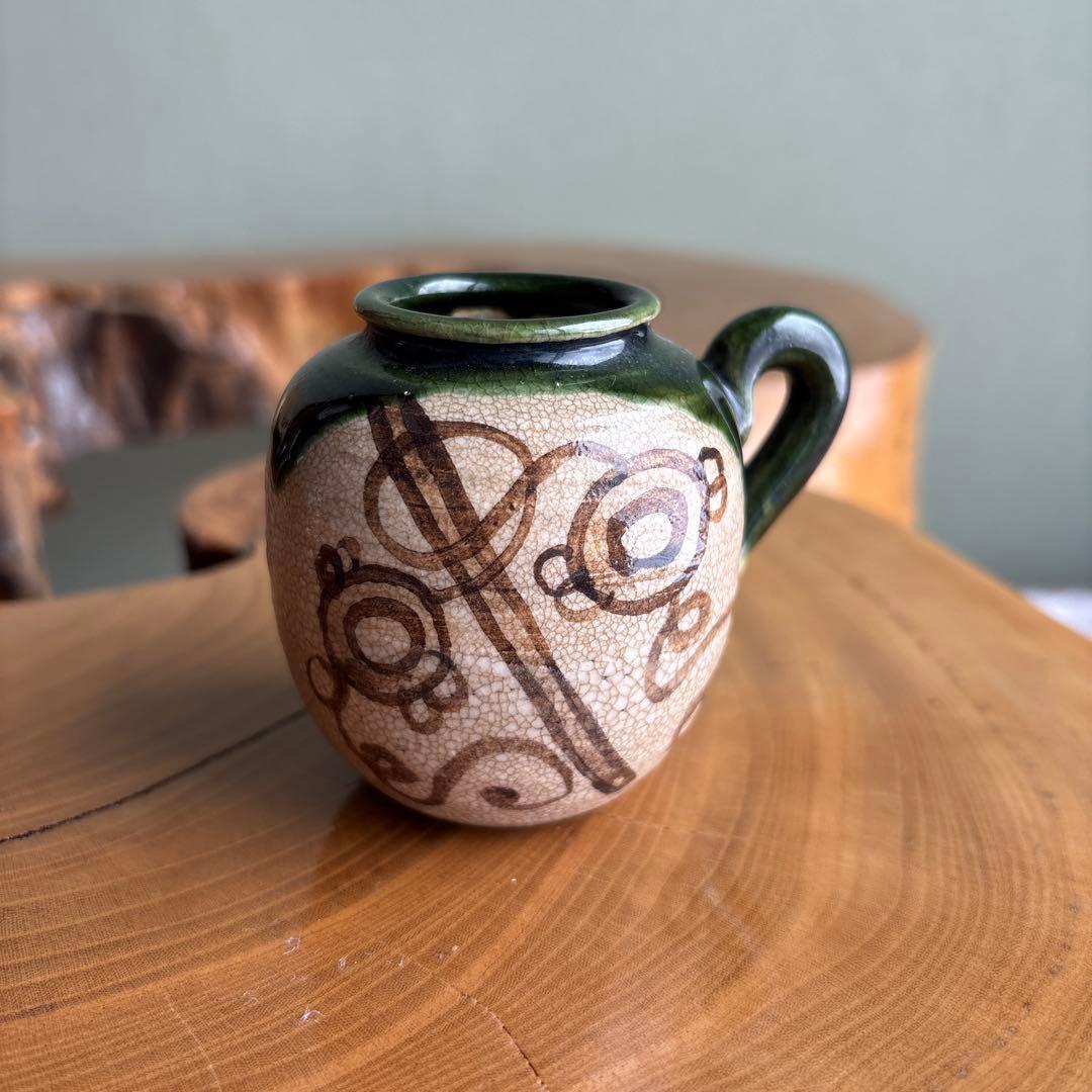 茶入 山口茂造 色被り 四滴茶入 茶道具 共箱