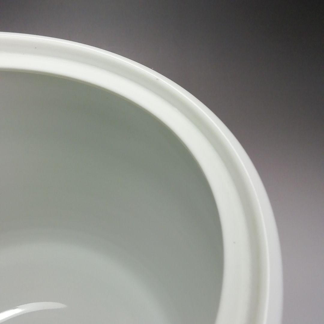 Ｓ３８４　水指　『出石焼』『花刻紋』『小嶋昇山作』　共箱　茶道具