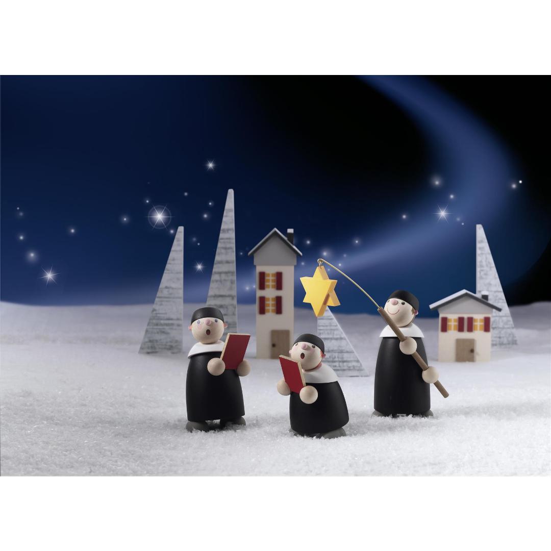 ギュンターライヒェル 雪をまとったとんがり木 4点セット