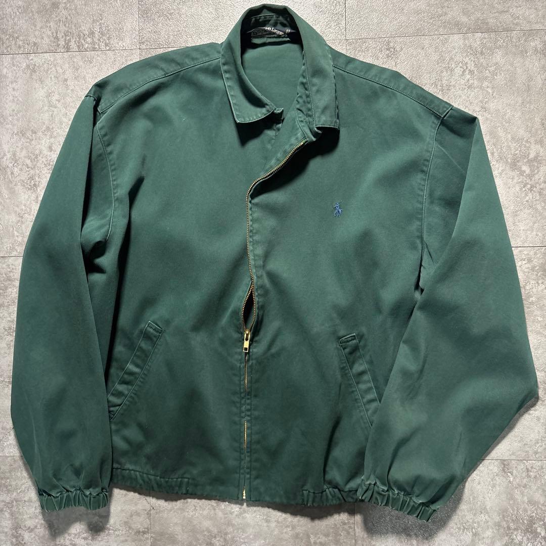 極上　80s 三角タグ　ラルフローレン　スウィングトップ　青ポニー　短丈　M