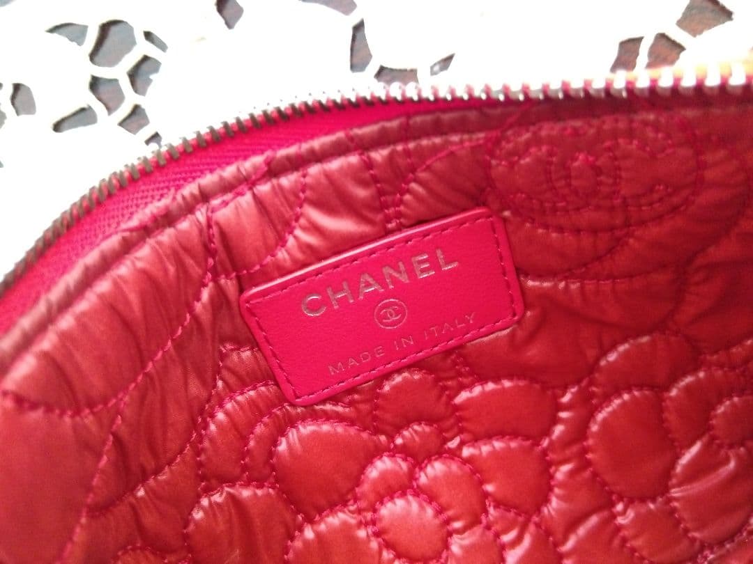 シャネル カメリア ミニポーチ