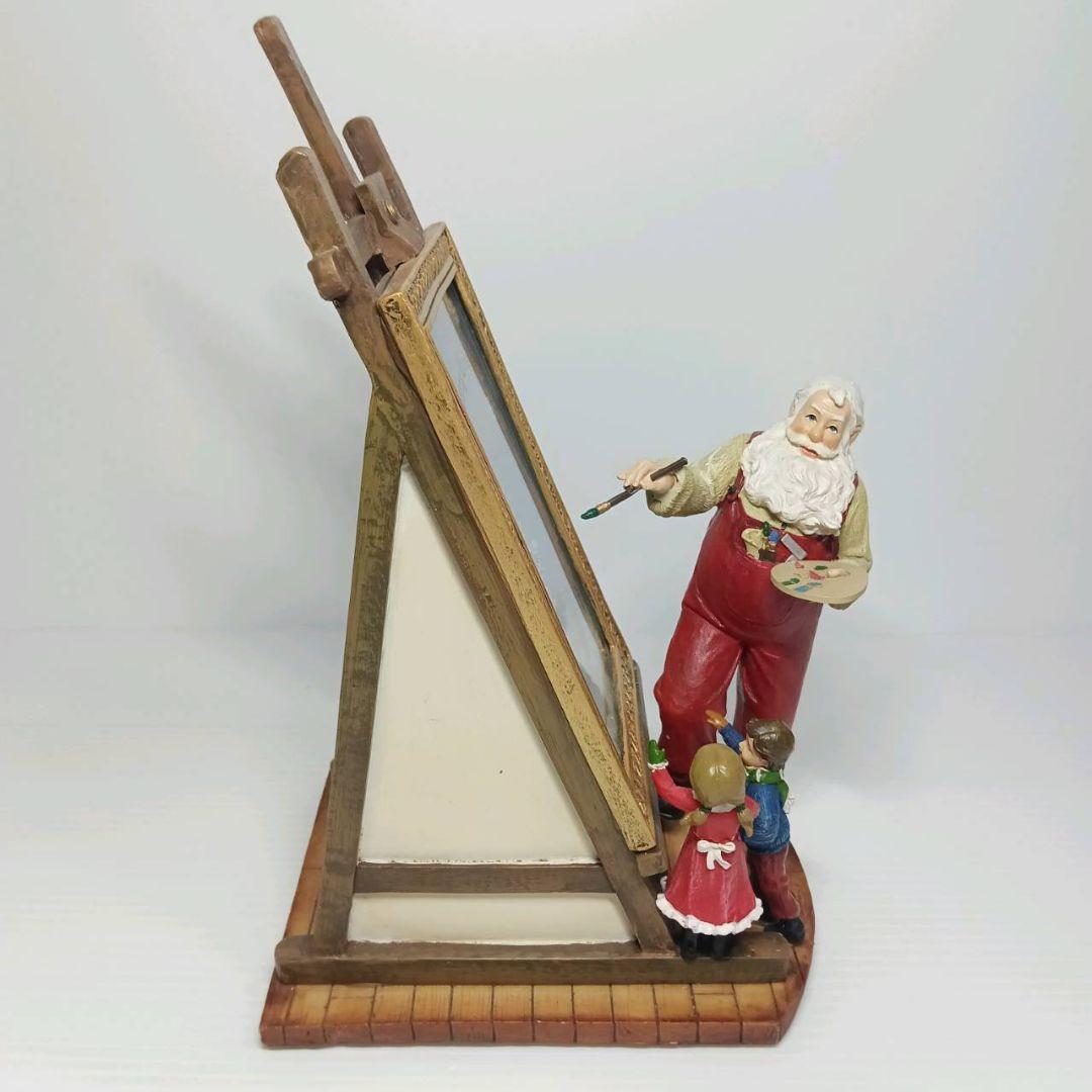 クリスマス インテリア サンタクロース 絵描きサンタ オルゴール ライト 飾り