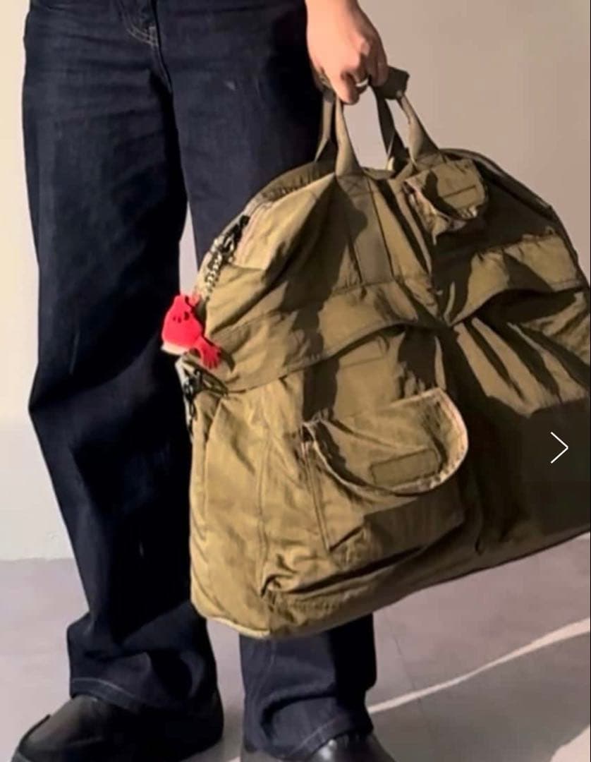 ear オリーブグリーン ショルダーバッグ 大容量