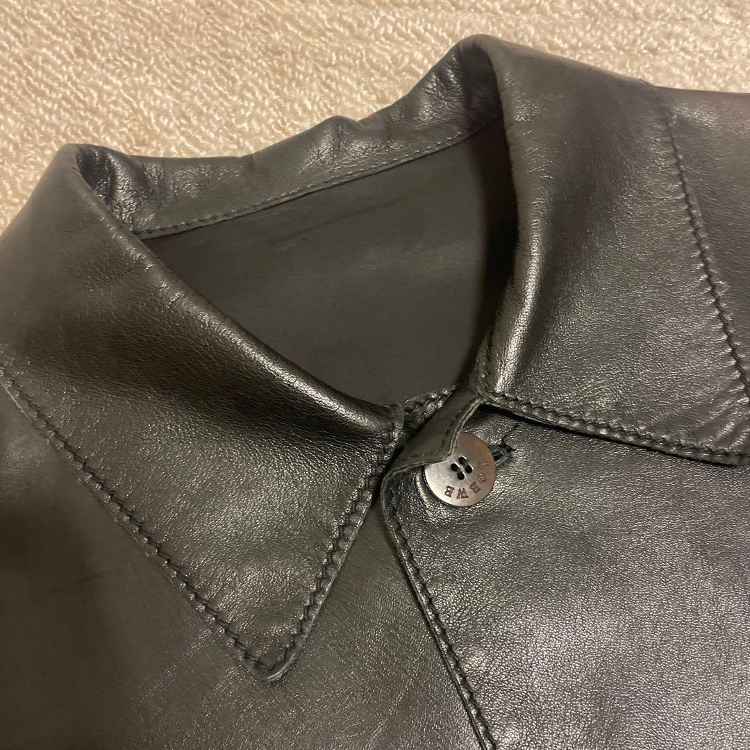 OLD LOEWE calfskin leather jacket ロエベ