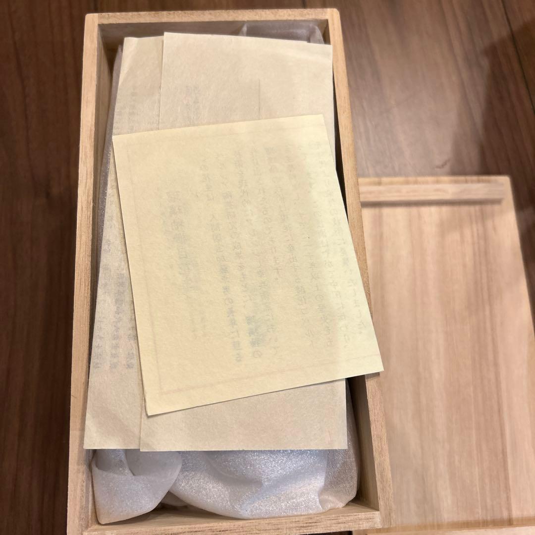 人間国宝 加藤卓男 瑠璃釉 櫛目花生 西暦2000年 特別創作 花瓶 花