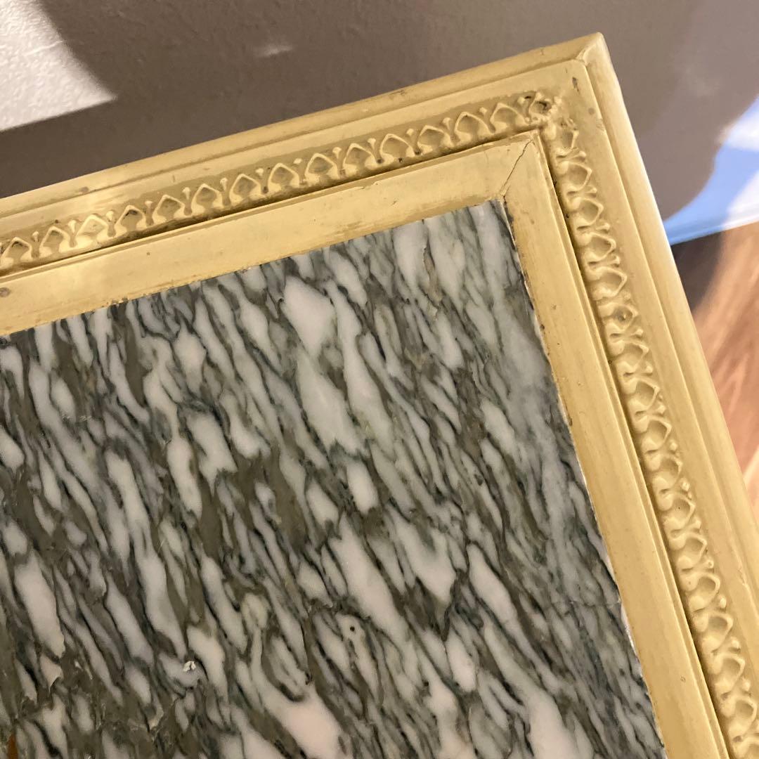 フランス　1900年アンティーク　大理石サイドテーブル