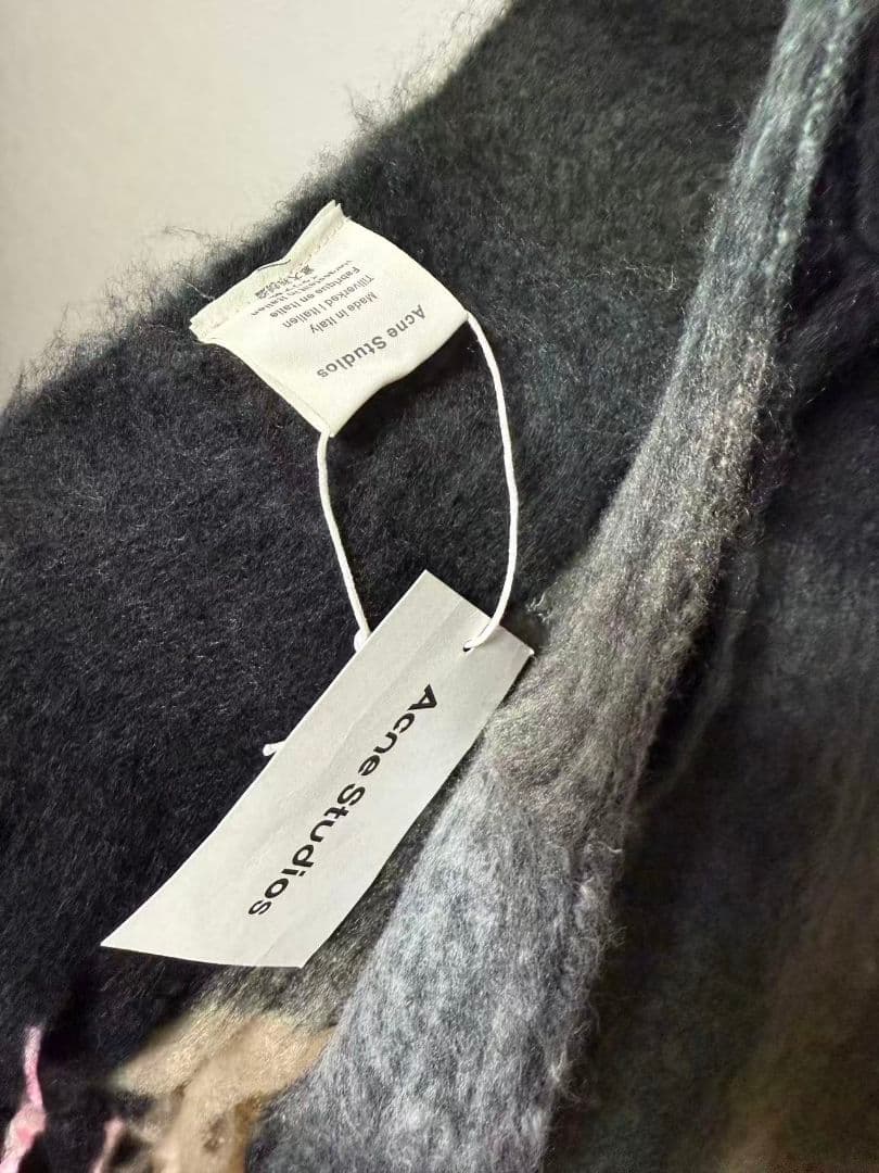 【人気】Acne Studios モヘアチェックスカーフ アクネストゥディオズ