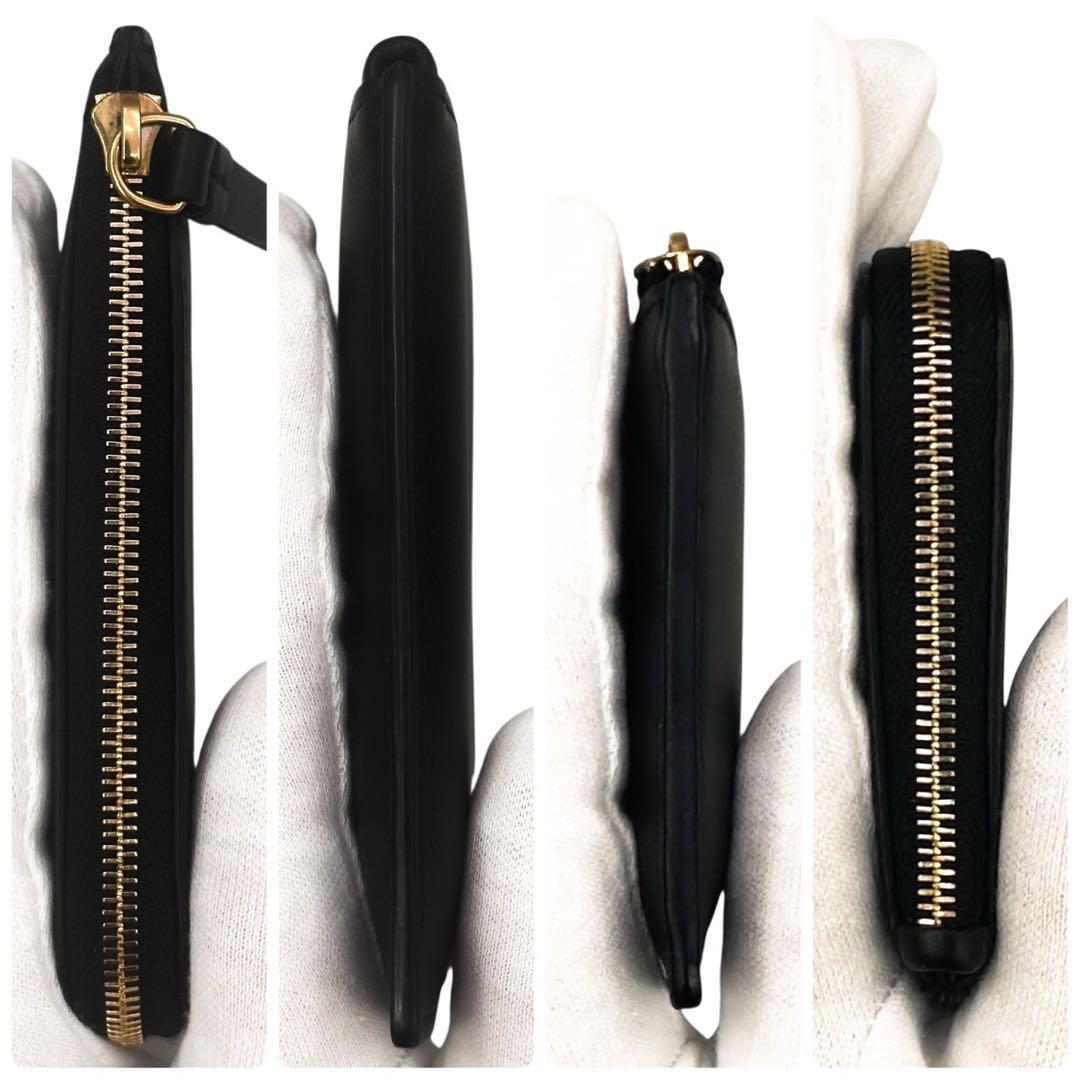 未使用に近い ジェイアンドエムデヴィッドソン ケース 財布 小銭入れ 黒色