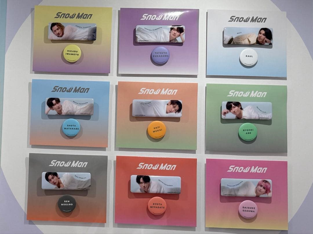 Zoff✖️目黒蓮オリジナルアイウェアスタンドアクスタ　缶バッジ　ロール付箋