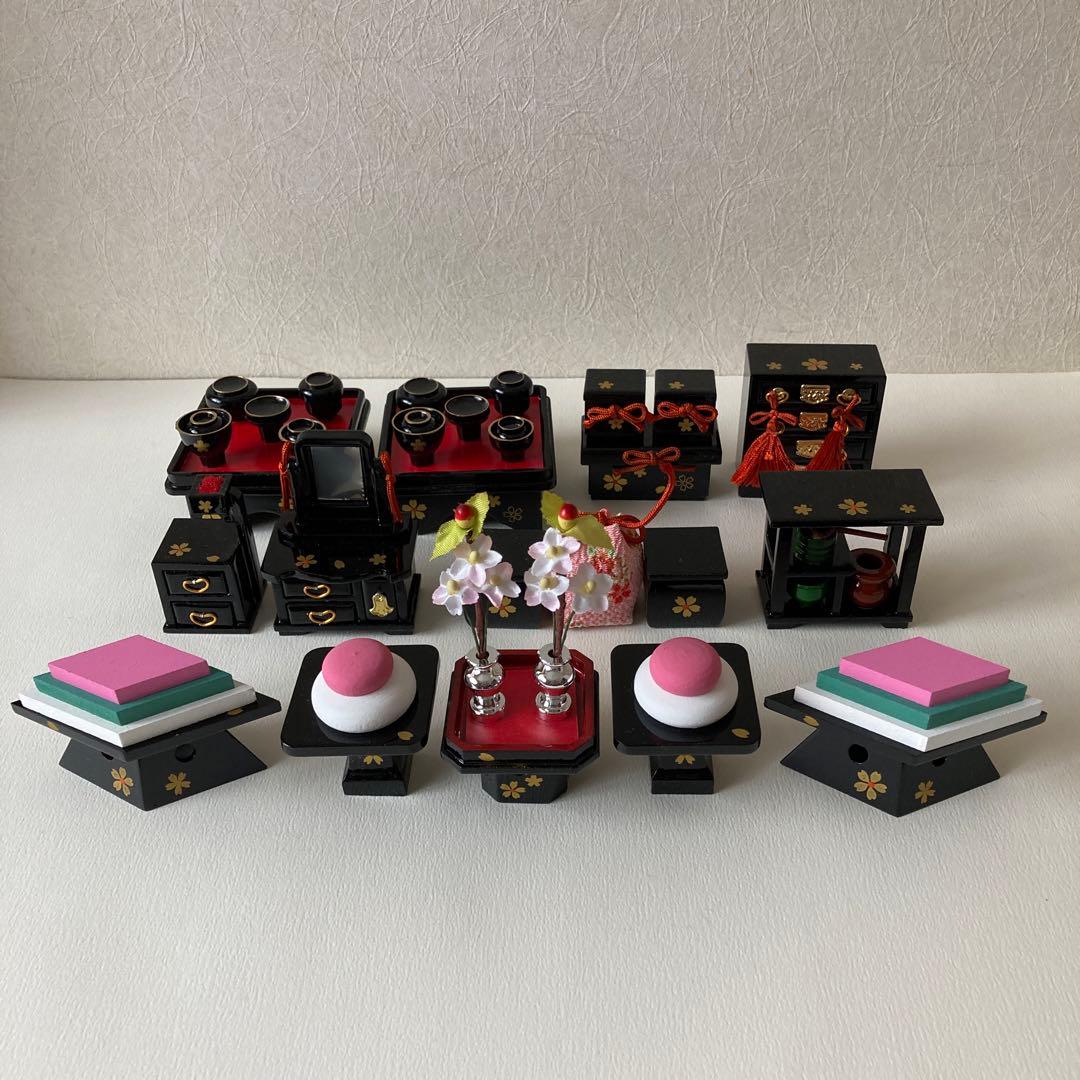 雛道具　雛飾り　ミニチュア　雛人形　お雛様　ふらここ　ひととえ　好きな方に