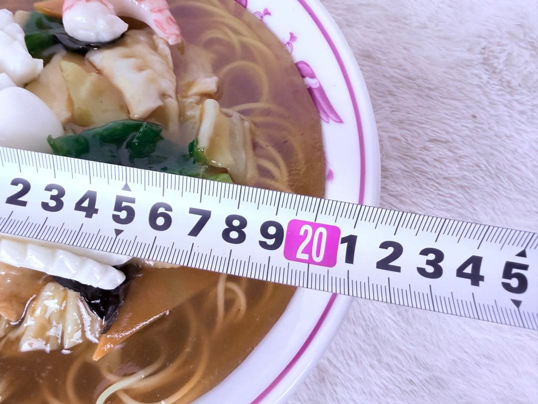 食品サンプル 五目そば 中華あんかけ 直径約21.5cm 昭和レトロ