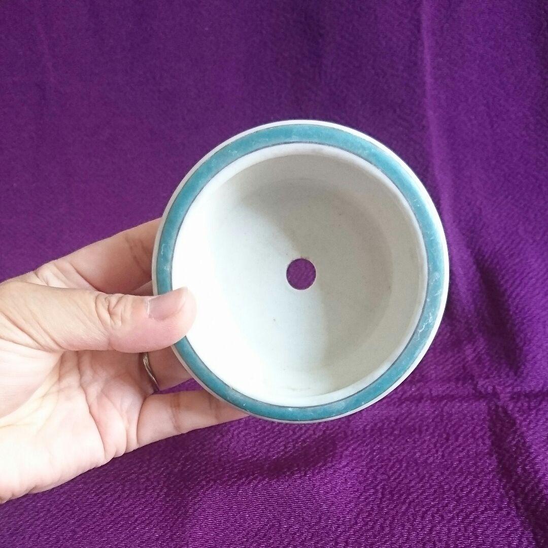 値下げ❗九谷 盆栽鉢 9.5センチ