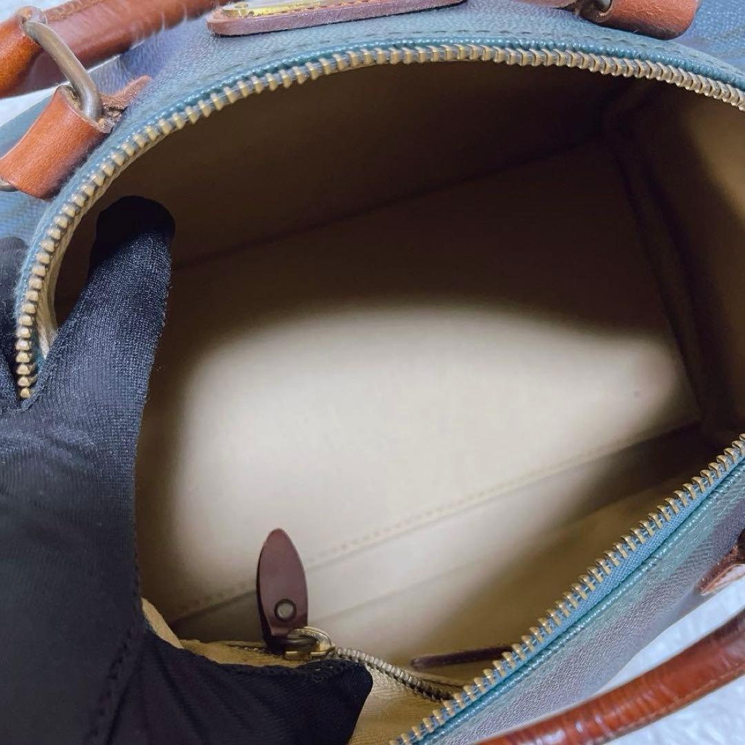 ポロラルフローレン ミニボストンバッグ ブラックチェック柄 ハンドバッグ