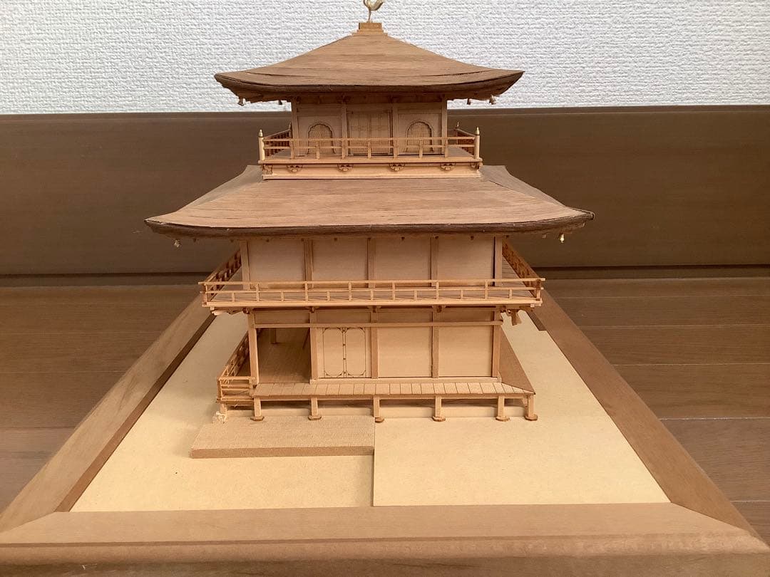 温*卵様 完成品　Woody JOE/ウッディジョー 1/75 鹿苑寺 金閣寺