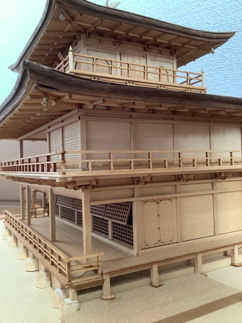 温*卵様 完成品　Woody JOE/ウッディジョー 1/75 鹿苑寺 金閣寺