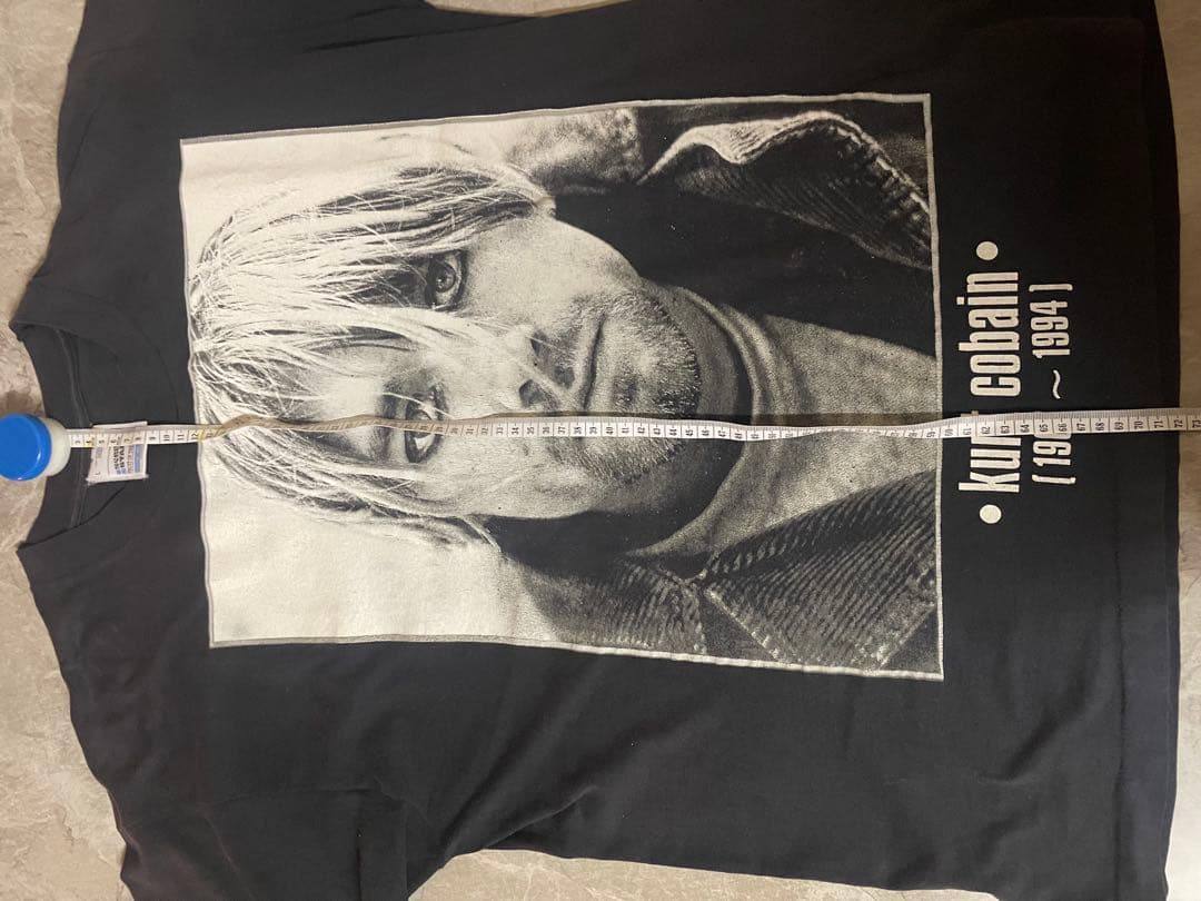 NIRVANA tカートコバーン　 cobain 追悼Tシャツ　実寸XL