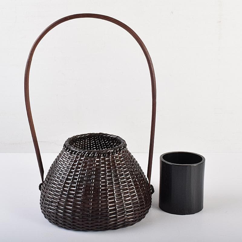 茶道具　平安　竹美斎造　時代藤組　宗金篭　共箱　M　R7696B