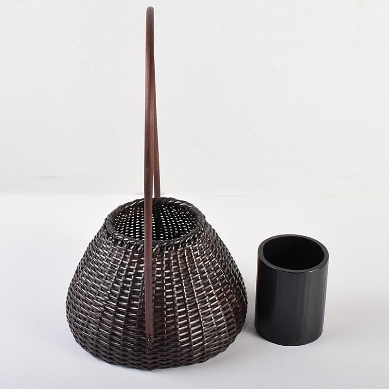 茶道具　平安　竹美斎造　時代藤組　宗金篭　共箱　M　R7696B