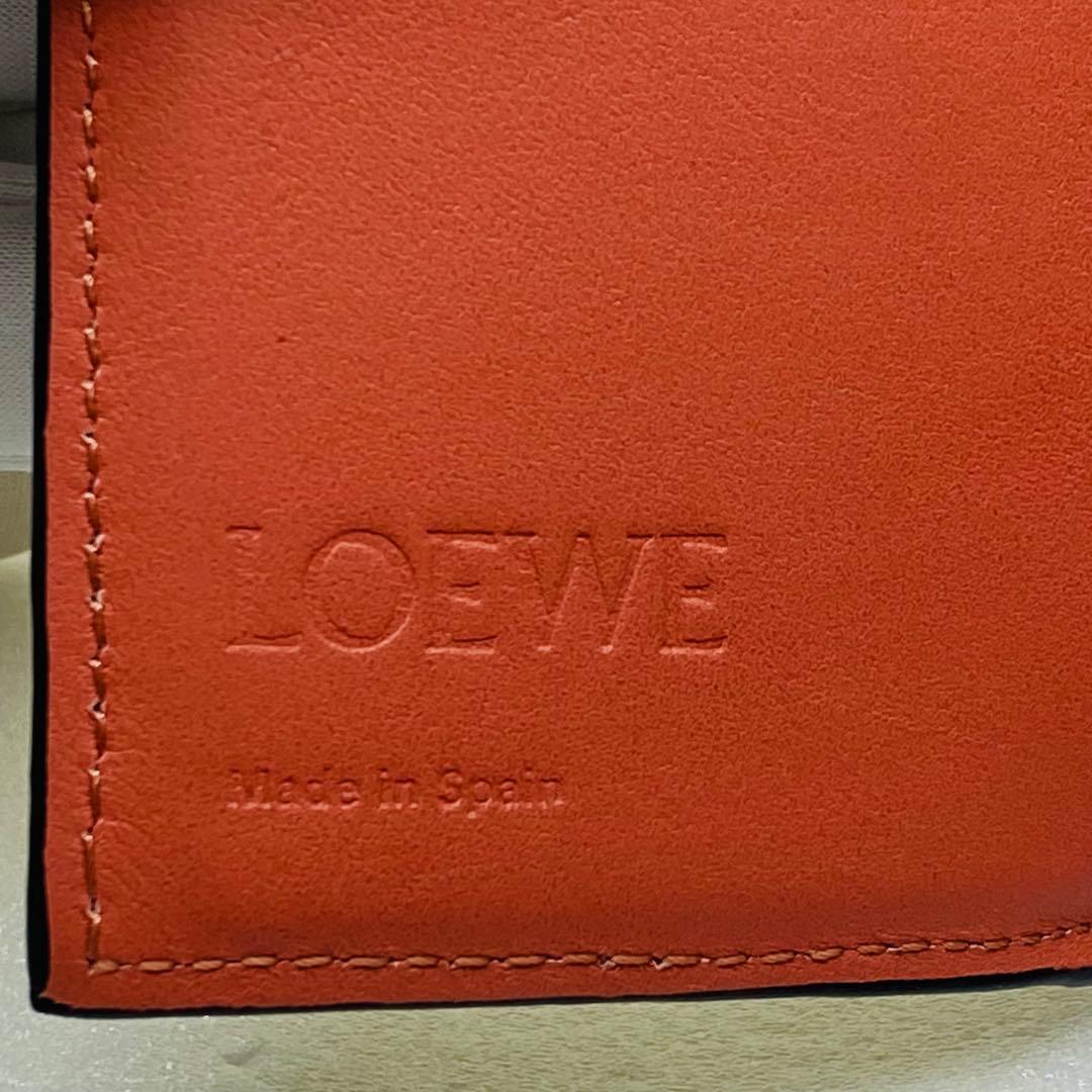 LOEWE ロエベ 三つ折り財布 コンパクトジップウォレット　バイカラー