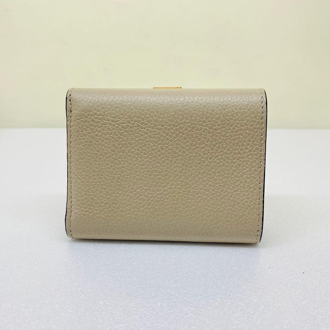 LOEWE ロエベ 三つ折り財布 コンパクトジップウォレット　バイカラー