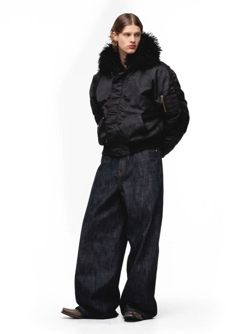 ジャケット・アウター NO/FAITH STUDIOS BOMBER JACKET BLACK