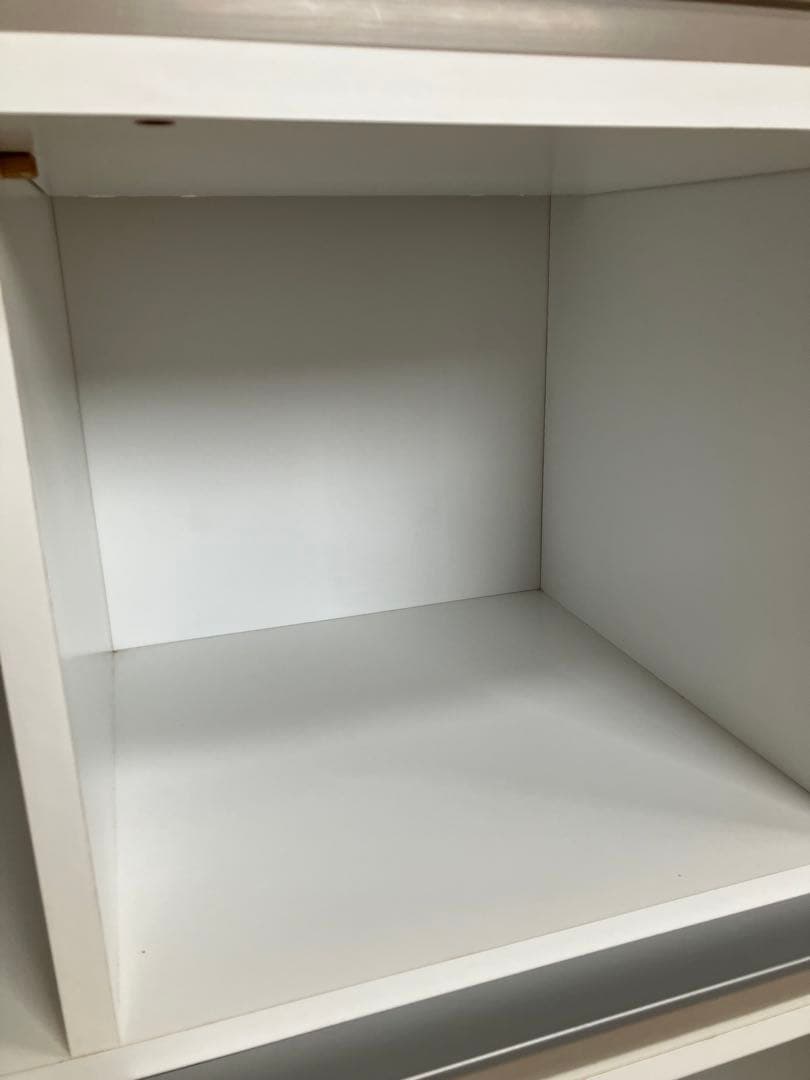 ディスプレイラック ホワイト 高さ123幅116奥行41cm ダメージ有り