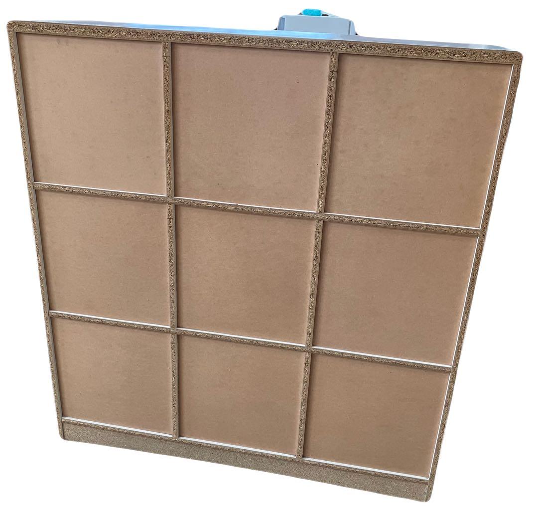 ディスプレイラック ホワイト 高さ123幅116奥行41cm ダメージ有り