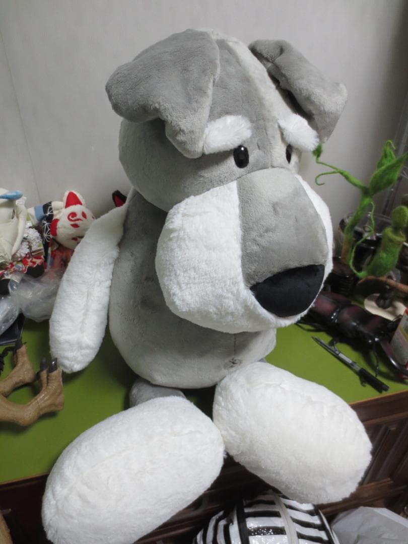 【限定品】NICI　ニキ　シュナウザー　ぬいぐるみ　驚愕！80㎝！正規品