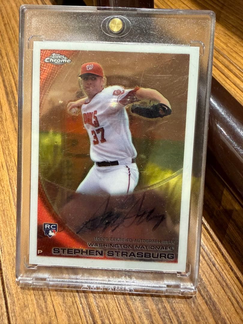 貴重　ルーキー　ストラスバーグ　 直書　サイン　直筆　RC