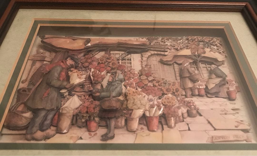 新品イギリス製　デコバージョン　壁絵　ANTON PIECK フラワーマーケット