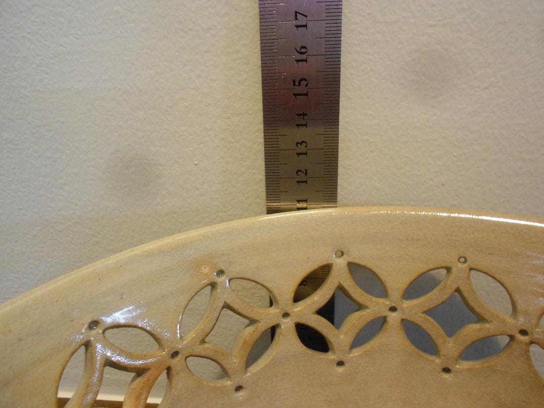 萩焼　１２代　十二代　田原　陶兵衛　七宝鉢　共箱　栞