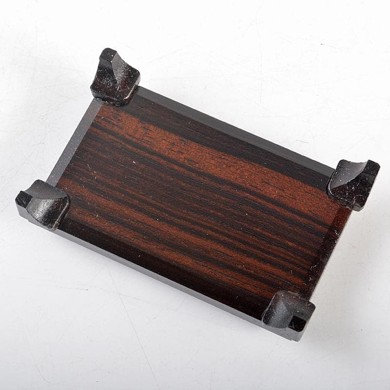 茶道具　山中塗　道場宗廣作　虫に秋草　黒檀虫篭蒔絵　香合　共箱　M　R5279