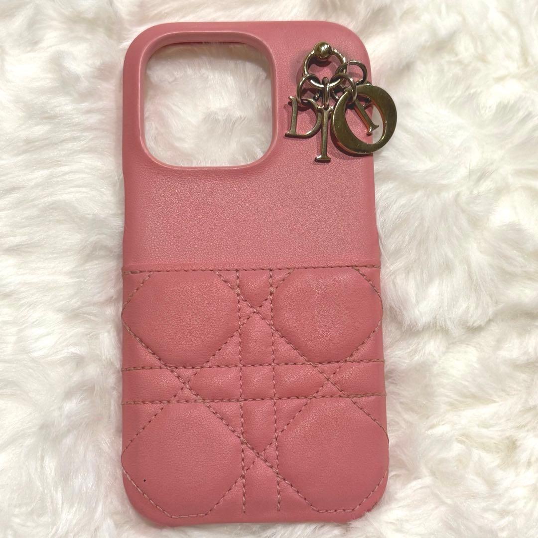 DIOR iPhoneケース 14pro ピンク