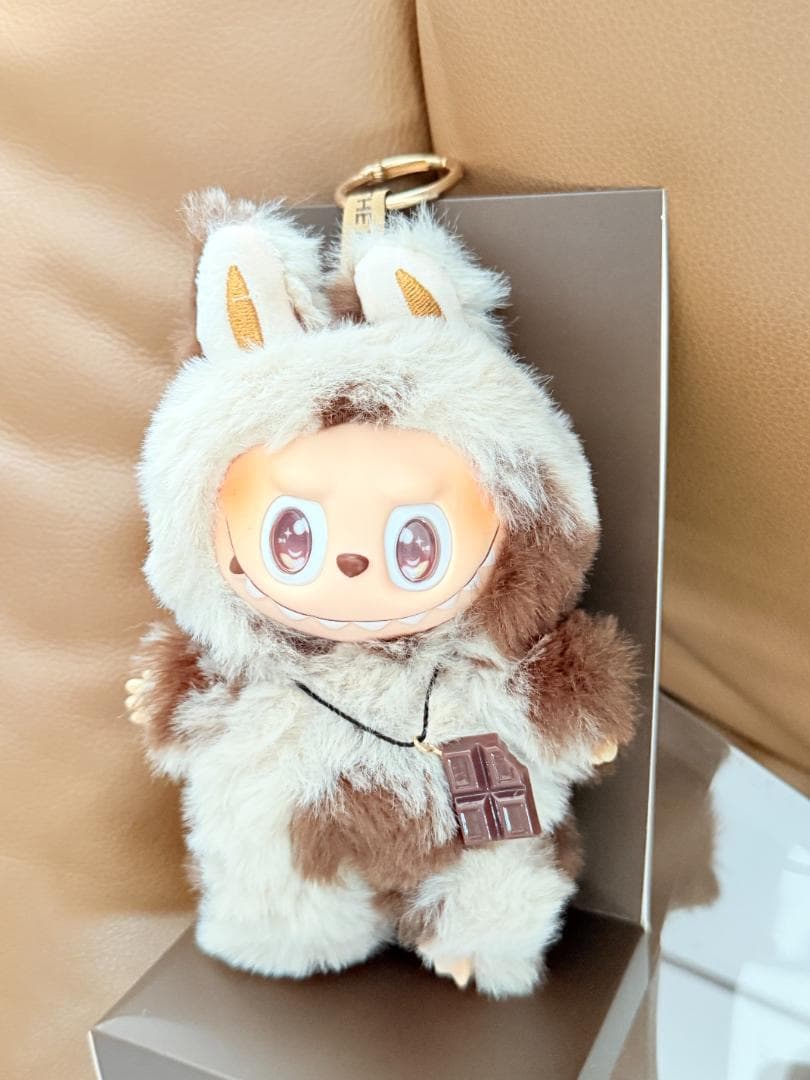 ジモモ　zimomo ふわふわ　ぬいぐるみ　チョコレート　キーホルダー